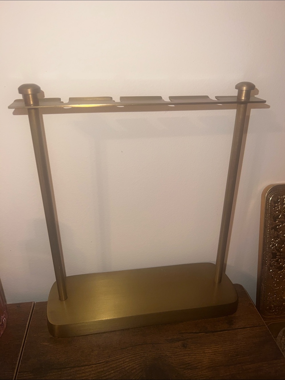 Gold pottery barn Jewlery stand  - Modern Metal Countertop Rack